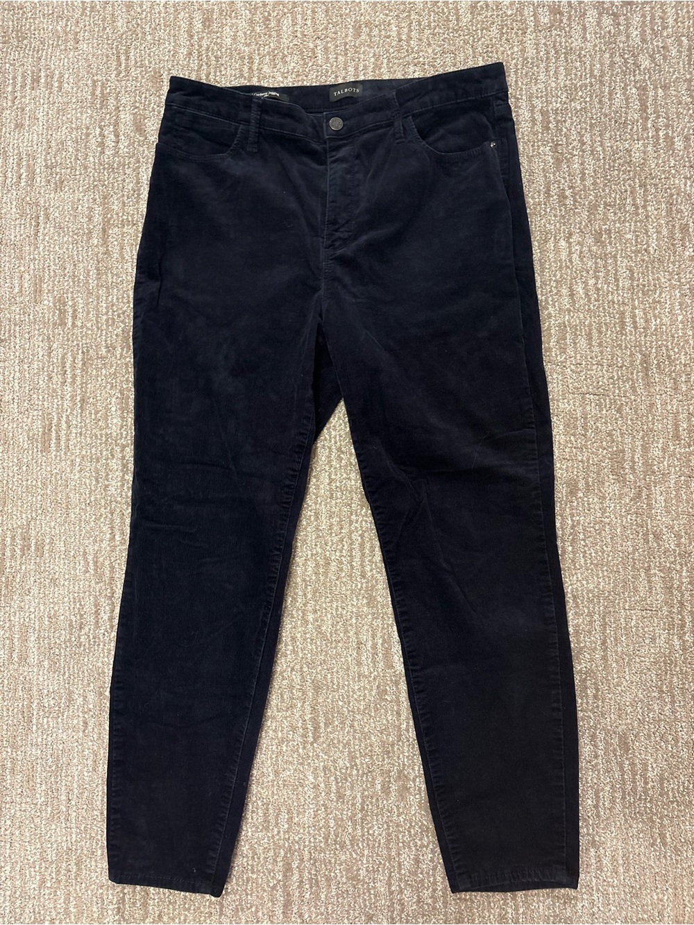 Talbots Curvy Fit Corduroy Jegging - Navy Blue | Size 14 - Picture 2 of 14